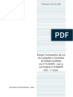 Comparação entre as Leis de Licitações da Bahia e Federal