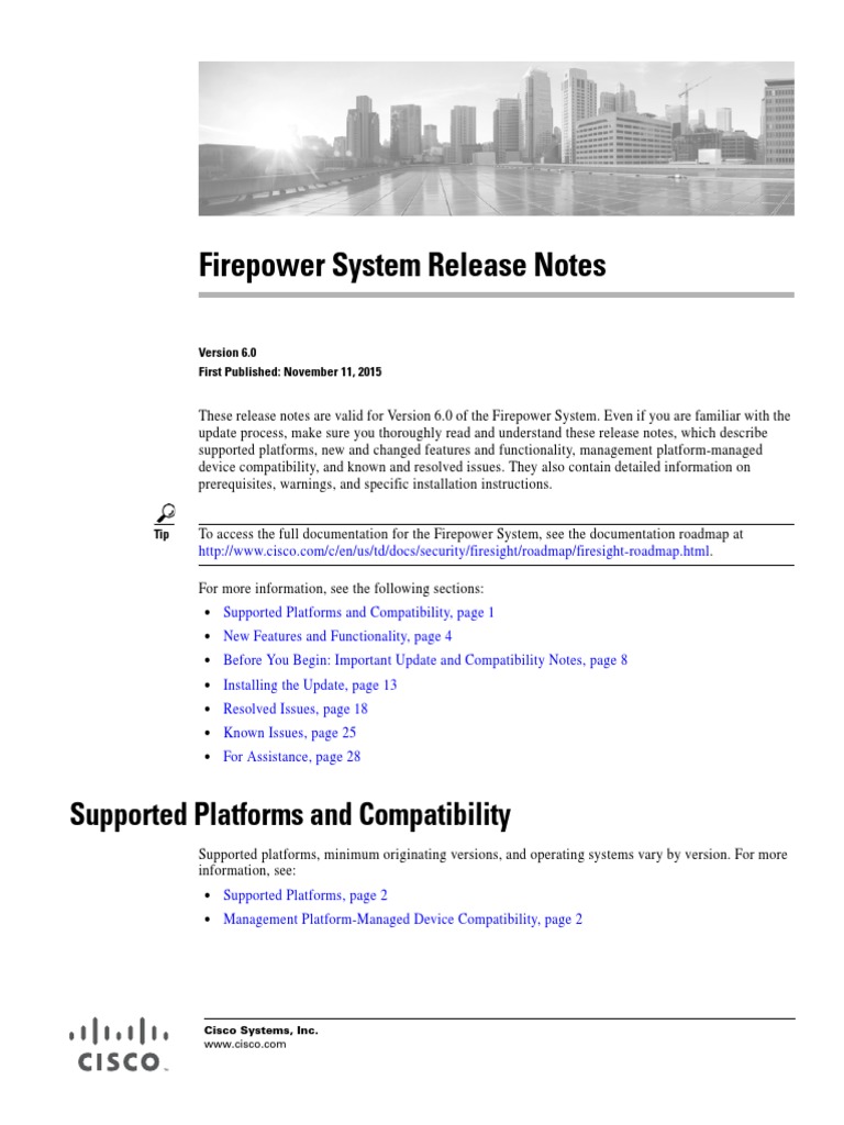 Firepower System Release Notes Version 600 PDF | PDF | Transport Layer ...