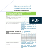 Ventajas y Desventajas Del Almacenamiento de Energía PDF