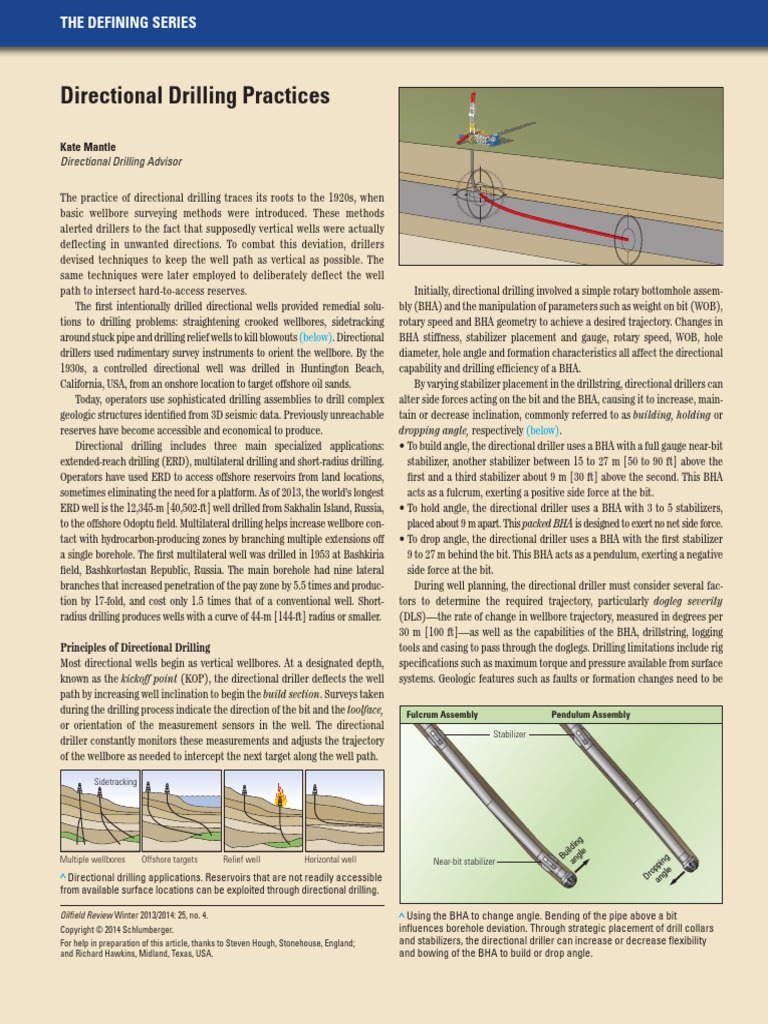 Directional Drilling Techniques Explained | PDF | Infrastructure ...