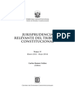 JURISPRUDENCIA RELEVANTE TRIBUNAL CONSTITUCIONAL - TOMO V (Enero 2013 Mayo 2014)