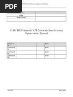 13 GSM BSS Network KPI (Network Interference) Optimization Manual - 2