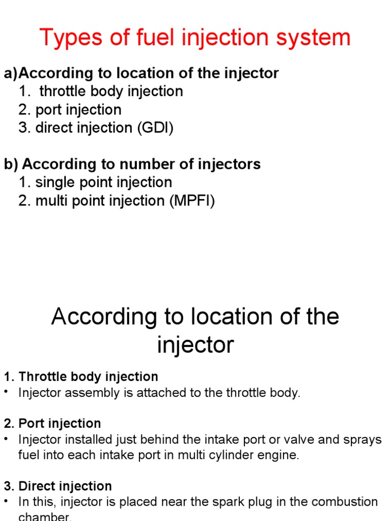 SI Fuel Injection System PDF Fuel Injection Throttle