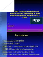 ISO 13485 - Quality Management For Medical Devices: Relationship To Other Quality Management Systems and Its Future
