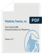 Prudential Financial Inc-4Q16 Earnings Call Presentation