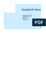 HRoi - PeopleSoft Absence Management - Navigations - 9.1 - V 1 0