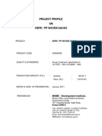 HDPE PPWovenSacks Project Profile
