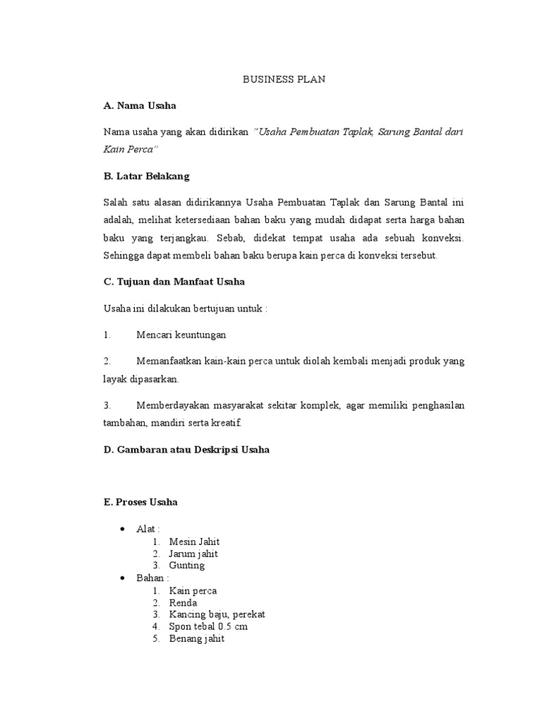 furing cara jahit bisnis.docx plan furing cara jahit bisnis.docx plan