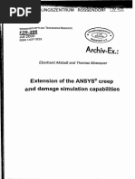 Extension of The ANSYS Creep and Damage - User Programming