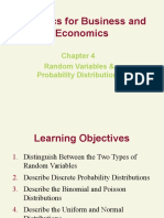 Statistics For Business and Economics: Random Variables & Probability Distributions