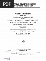 HOUSE HEARING, 105TH CONGRESS - THE VETERANS TRANSITIONAL HOUSING OPPORTUNITIES ACT OF 1997