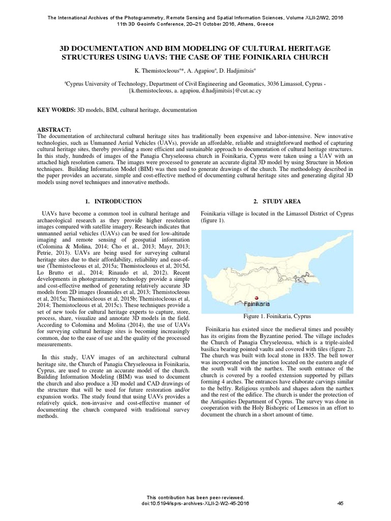 3d Documentation and Bim Modeling of Cultural Heritage Structures Using ...