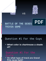 Battle of The Sexes