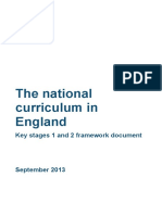 National Curriculum Sept 2013