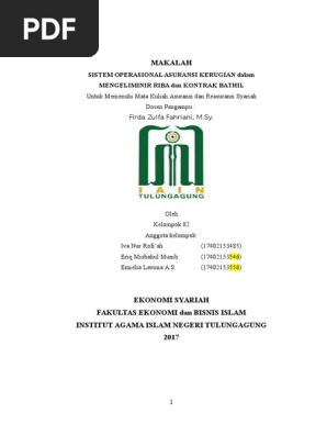 Makalah Asuransi