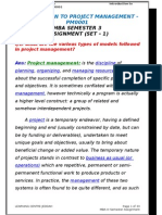 Introduction To Project Mamagement PM0001 Sem-3