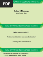 Aula 10 - Tratamento Da Mastite Clinica e Subclinica