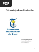 Noile tendinte in mediul online.
