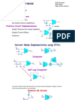 622 Lecture 8 Current-Mode Filters