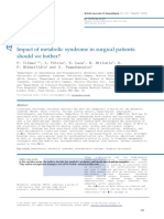 Impact of Metabolic Syndrome in Surgical Patients: Should We Bother?