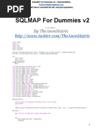 Sqlmap For Dummies V2: by Theanonmatrix