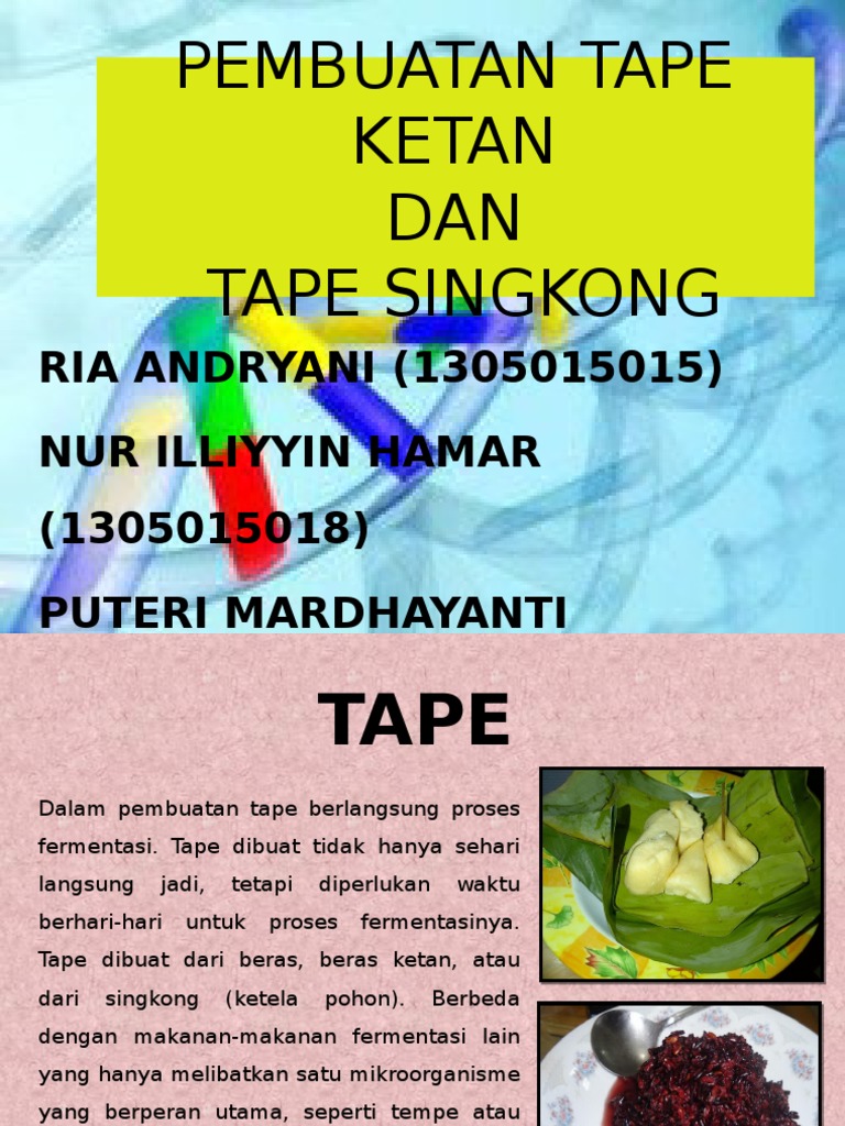 Pembuatan Tape Ketan PDF