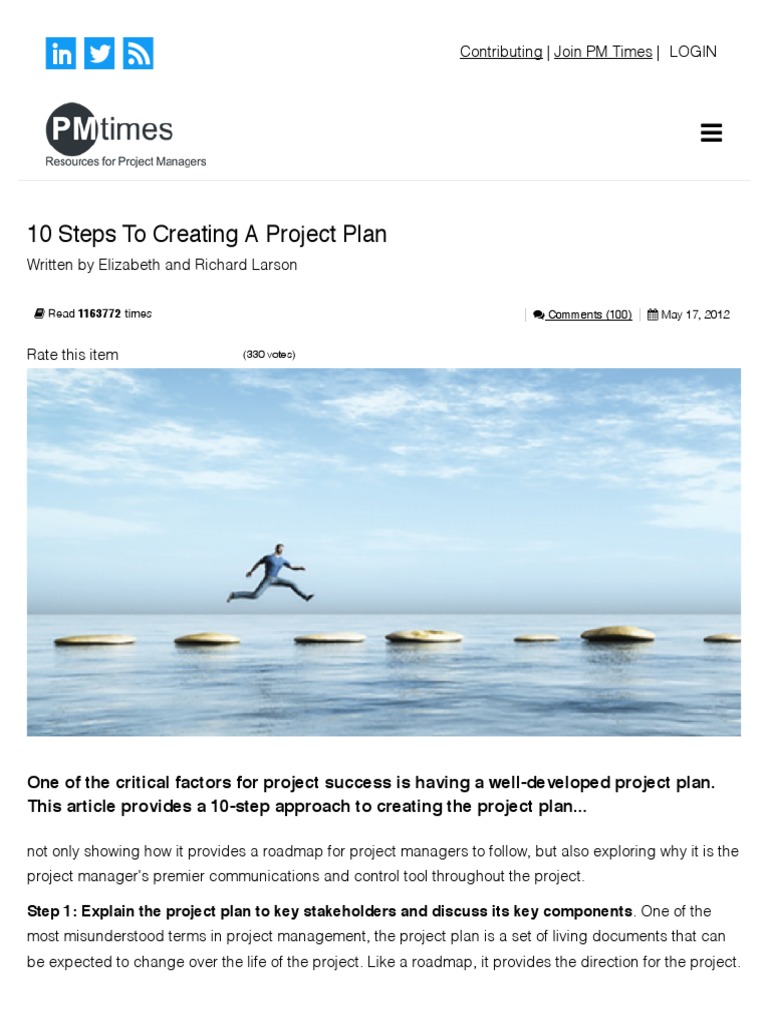 10 Steps to Effective Project Planning | PDF | Business | Industries