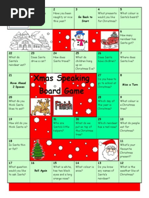 Board Game Christmas Santa