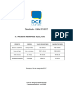 Resultado - Edital - Repasses DCE