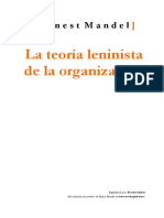 Biblioface Ernest Mandel - La teoría leninista de la organización.pdf