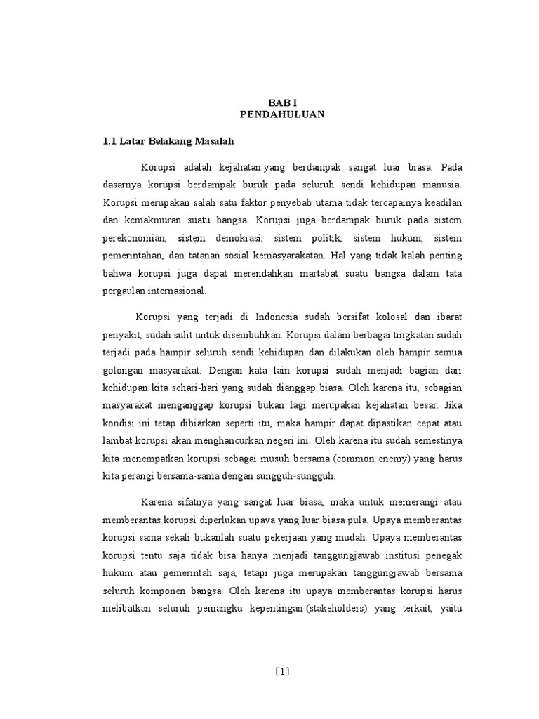 Makalah Anti Korupsi