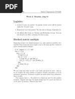 Blocked Matrix Multiply