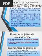 TM Objetivos de Investigación
