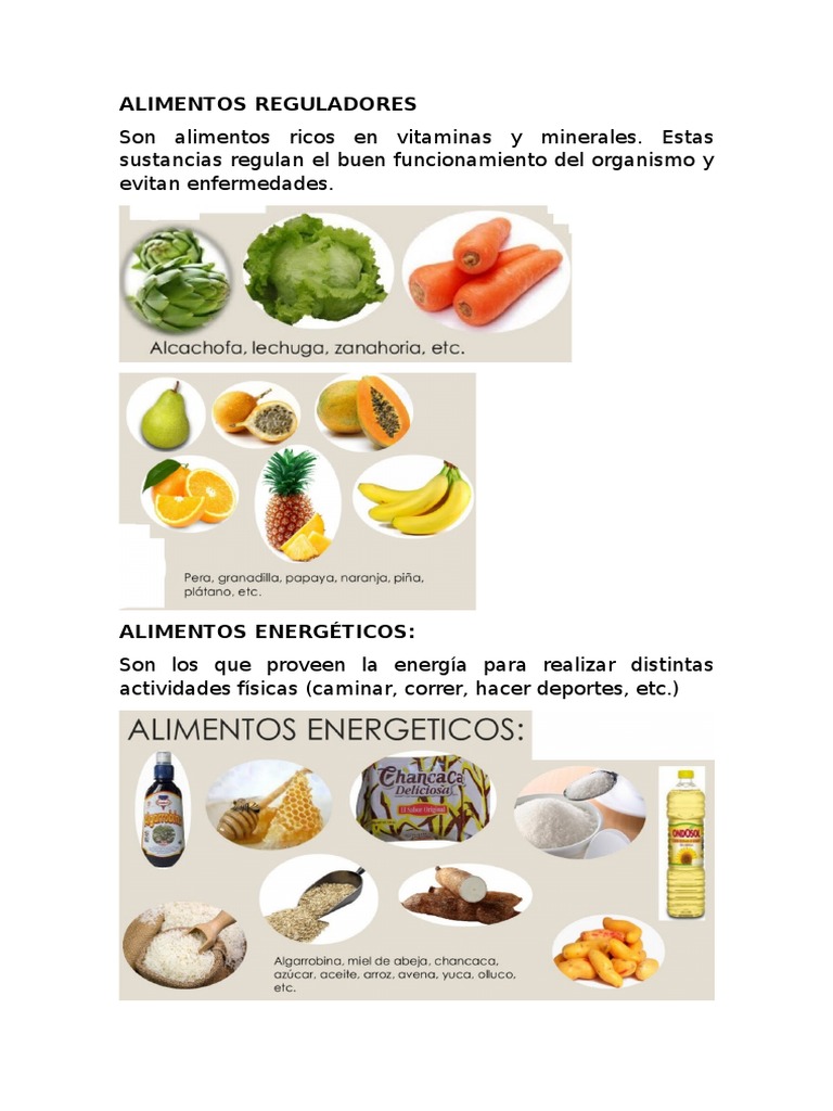 ALIMENTOS REGULADORES