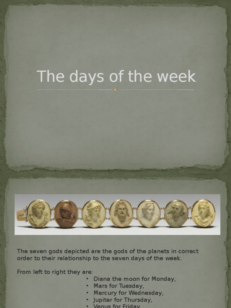 Days Of The Week Pdf European Mythology Mythology