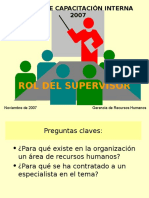 Capacitacion Mandos Medios Rol Del Supervisor