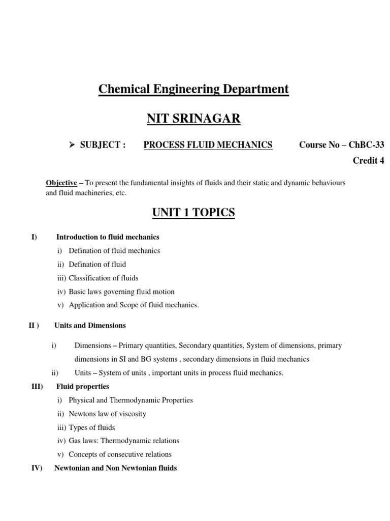 Process Fluid Mechanics Overview | PDF | Viscosity | Fluid Mechanics