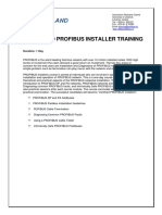 Certified Profibus Installer Training: Duration: 1 Day