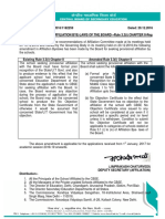 Amendment in Affiliation Bye-Laws of The Board - Rule 3.3 (I) Chapter II-reg