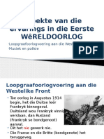 Aspekte Van Die Ervarings in Die Eerste WêRELDOORLOG