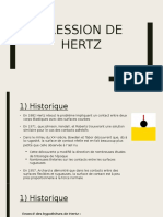 Exposé Pression de Hertz