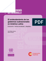 El endeudamiento de los gobiernos subnacionales en América Latina Evolución, institucionalidad y desafíos