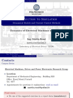 Introduction To Simulation: Dynamical Models and Current Control Methods