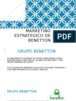 Marketing Estrategico de Benetton Diapositivas BB