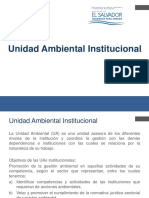Lineamientos para La Conformación de Las Unidades Ambientales Institucionales El Salvador