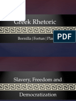 Greek Rhetoric: Bornilla - Fortun - Planes