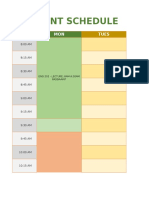 Schedule Template