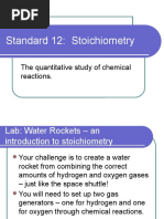 Chapter 12 Stoichiometry