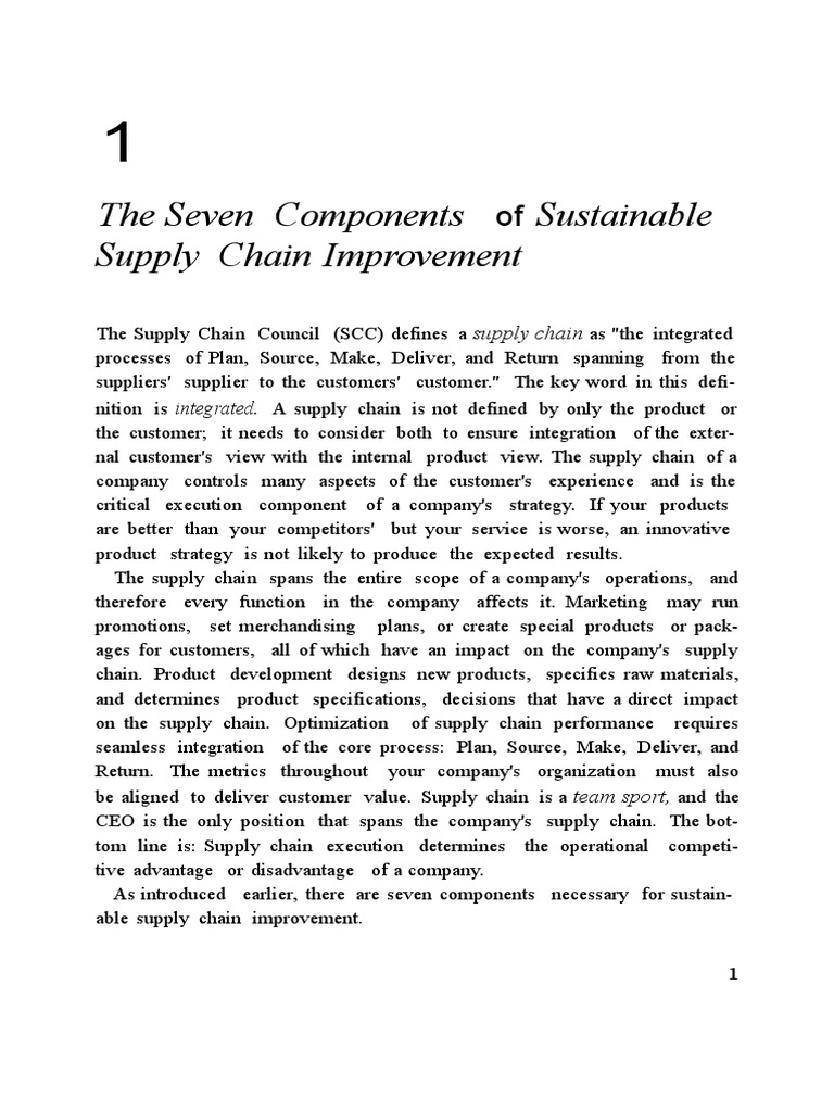 Fix Your Supply Chain1 | PDF | Lean Manufacturing | Six Sigma
