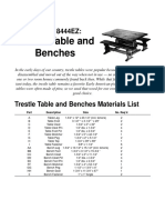 Trestle Table and Benches: Project 18444EZ